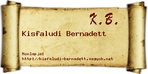 Kisfaludi Bernadett névjegykártya